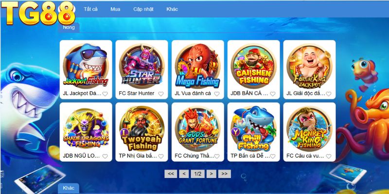 Những tựa game độc quyền chỉ có tại bắn cá TG88